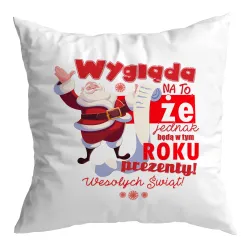 Poduszka BOŻE NARODZENIE Jednak będą w tym roku prezenty!